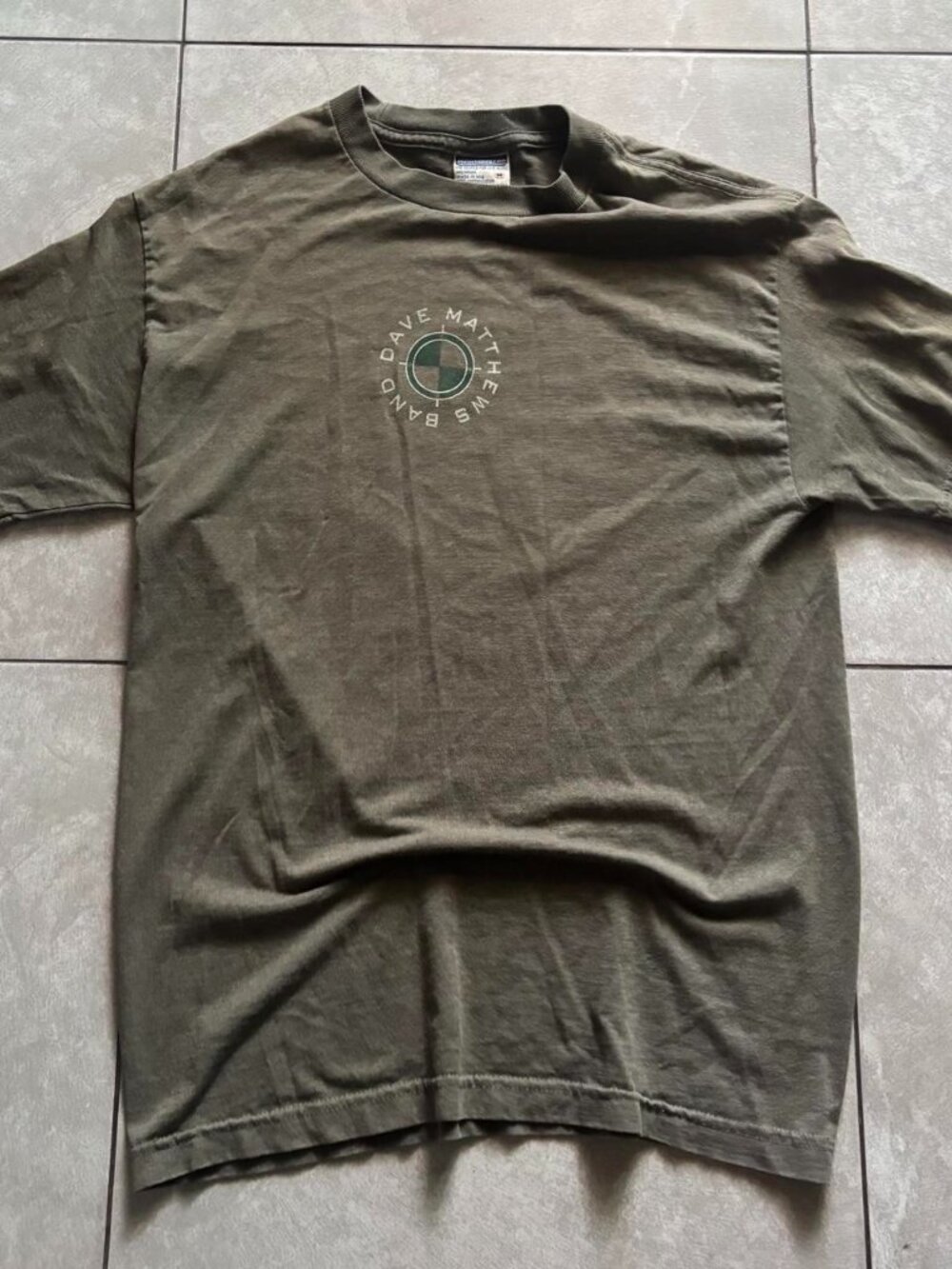 Vintage Y2K Dave Matthews Band T-shirt with circular logo